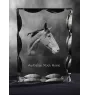Australisches Zuchtpferd - crystal with a picture of a horse, glass statuette with a picture, unique frame with a picture from Art-Dog brand