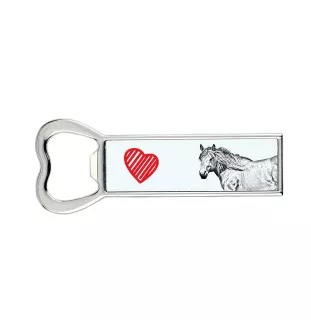 Cheval de montagne basque - ouvre-bouteille avec un cheval, ouvre-bouteille personnalisé pour le réfrigérateur, cadeau unique pour homme de la marque Art-Dog