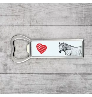 Baskisches Bergpferd - Flaschenöffner mit Pferd, personalisierter Kühlschranköffner, einzigartiges Geschenk für Männer von der Marke Art-Dog