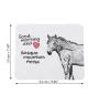 Cheval de montagne basque - tapis de souris imprimé, tapis de souris personnalisé avec un cheval, un gadget unique pour un employé de bureau de la marque Art-Dog