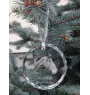Cheval d'élevage australien - boule de Noël en cristal avec une photo, photo de cheval dans le cristal, décoration personnalisée pour sapin de Noël de la marque Art-Dog