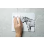 Basque Mountain Horse - mouse pad with print, personalized pad with a horse, unique gadget for an office worker from the Art-Dog brand