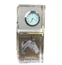 Cheval d'élevage australien - montre en cristal avec photo, photo de cheval dans le cristal, horloge de bureau personnalisée de la marque Art-Dog