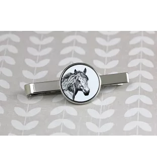 Cheval de montagne basque - pince à cravate avec un cheval, pince à cravate personnalisée, cadeau unique pour homme de la marque Art-Dog