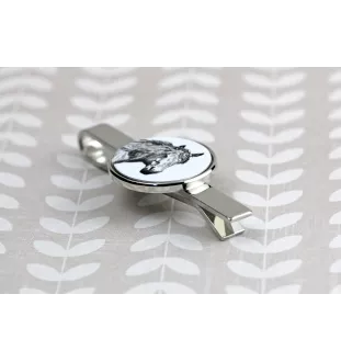 Basque Mountain Horse - tie clip with a horse, personalized tie clip, a unique gift for a man from the Art-Dog brand