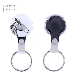 Australian Stock Horse - unique keychain with a horse picture, handmade product, light and handy pendant from Art-Dog brand