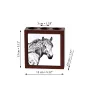 Basque Mountain Horse - pen holder with a horse, desk organizer with a print, personalized desk decoration from the Art-Dog brand