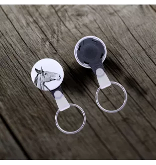 Australian Stock Horse - unique keychain with a horse picture, handmade product, light and handy pendant from Art-Dog brand