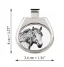 Basque Mountain Horse - horse necklace, personalized pendant with a photo, unique necklace for women and men by Art-Dog brand