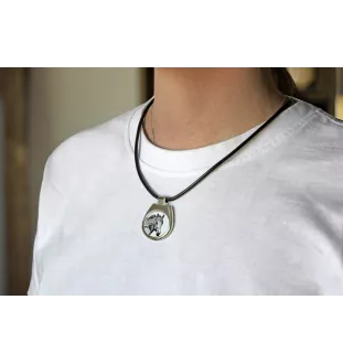 Basque Mountain Horse - horse necklace, personalized pendant with a photo, unique necklace for women and men by Art-Dog brand