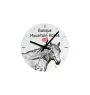 Baskisches Bergpferd - Wanduhr mit Pferd, Uhr mit Druck für das Regal, personalisierte Hausdekoration der Marke Art-Dog