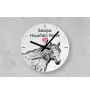 Basque Mountain Horse - wall clock with a horse, shelf clock with a print, personalized home decoration from the Art-Dog brand