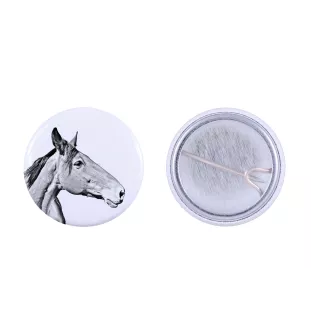 Australian Stock Horse - shirt accessory, bag pin, perfect gift with the option to add your brand graphics from Art-Dog.