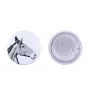Australian Stock Horse - shirt accessory, bag pin, perfect gift with the option to add your brand graphics from Art-Dog.