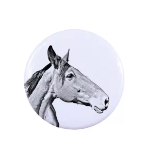 Cheval d'élevage australien ornement de chemise, broche pour sac, cadeau idéal avec la possibilité d'ajouter votre propre graphisme de la marque Art-Dog