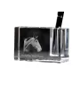 Australian Stock Horse - Pen stand, crystal organiser with picture of a horse, unique desk decoration by Art-Dog brand