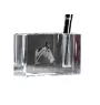 Australian Stock Horse - Pen stand, crystal organiser with picture of a horse, unique desk decoration by Art-Dog brand