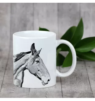 Australisches Zuchtpferd - Tasse mit Hund, personalisierte Tasse mit Druck, klassisches Geschenk für jeden von der Marke Art-Dog.