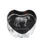 Basque Mountain Horse - a photo of a horse in crystal, a crystal heart, a unique frame with a photo from the Art-Dog brand