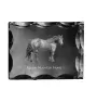 Basque Mountain Horse - kryształ ze zdjęciem konia, szklana statuetka ze zdjęciem, wyjątkowa ramka ze zdjęciem marki Art-Dog
