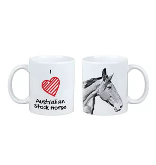 Cheval d'élevage australien - tasse avec un cheval, une tasse charmante avec une illustration, un cadeau avec votre photo de la marque Art-Dog