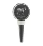 Cheval de montagne basque - Bouchon de bouteille en cristal avec cheval, bouchon de vin unique avec photo, cadeau personnalisé pour sommelier par la marque Art-Dog