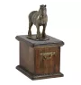 Belgijski, Percheron urna na drewnie z statuetką konia Art-Dog
