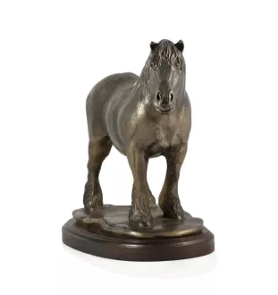 Belgijski, Percheron urna na drewnie z statuetką konia Art-Dog