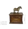Percheron- Belgisch - Eine Urne für die Asche eines Pferdes mit einer Statue, personalisierte Urne mit Gravur, große Schachtel für Pferdeasche von der Marke Art-Dog.