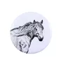 Basque Mountain Horse - shirt accessory, bag pin, perfect gift with the option to add your brand graphics from Art-Dog.