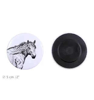 Cheval de montagne basque - aimant avec cheval, empreinte exceptionnelle de cheval de la marque Art-Dog