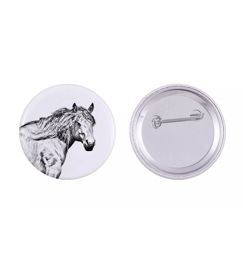 Basque Mountain Horse - magnet with a horse, a unique imprint of the Art-Dog horse brand