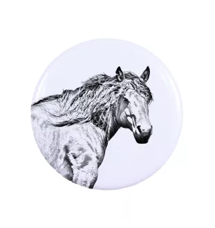 Cheval de montagne basque - aimant avec cheval, empreinte exceptionnelle de cheval de la marque Art-Dog