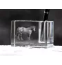 Basque Mountain Horse - Pen stand, crystal organiser with picture of a horse, unique desk decoration by Art-Dog brand