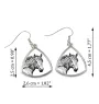 Basque Mountain Horse - earrings with a horse, hanging earrings with a picture, personalized jewelry with Art-Dog brand print