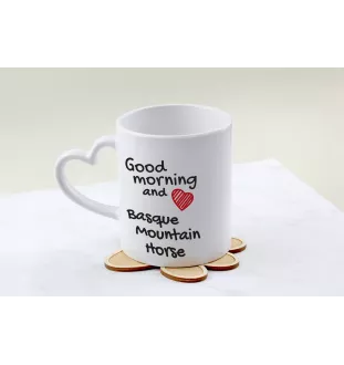 Baskijski koń górski kubek z koniem good morning serce Art-Dog