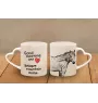 Basque Mountain Horse - cup with a dog, adorable cup with a heart-shaped handle, universal gift from the Art-Dog brand
