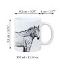 Baskisches Bergpferd - Tasse mit Hund, personalisierte Tasse mit Druck, klassisches Geschenk für jeden von der Marke Art-Dog.