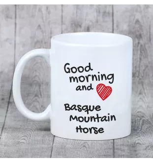 Baskijski koń górski kubek z koniem good morning Art-Dog