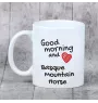 Baskijski koń górski kubek z koniem good morning Art-Dog