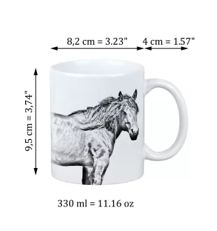 Cheval de montagne basque - tasse avec un cheval, une tasse charmante avec une illustration, un cadeau avec votre photo de la marque Art-Dog