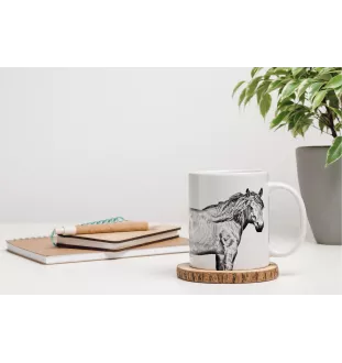 Basque Mountain Horse - cup with a horse, cute cup with graphics, a gift with your photo from the Art-Dog brand