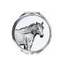 Cheval de montagne basque - miroir de poche avec cheval, miroir personnalisé pour sac à main, miroir compact avec impression de la marque Art-Dog