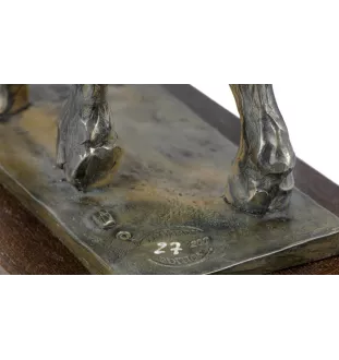 Belgian/Percheron - horse figurine, horse silhouette on wood, prestigious award in the Art-Dog brand competition