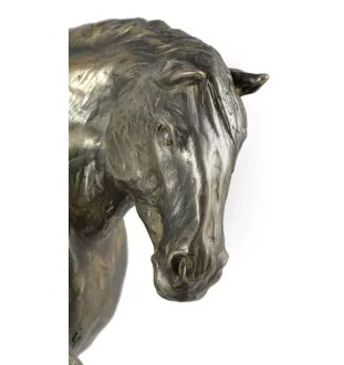 Belgian/Percheron - horse figurine, horse silhouette on wood, prestigious award in the Art-Dog brand competition