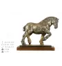 Belgischer/Percheron - Reiterstatue, Pferdesilhouette auf Holz, prestigeträchtiger Preis im Wettbewerb der Marke Art-Dog