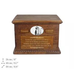 Clydesdale - urn for horse ashes, personalized urn with a photo, large box for horse ashes by Art-Dog brand