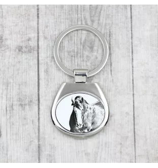 Clydesdale - porte-clés avec un cheval, porte-clés imprimé, breloque personnalisée de la marque Art-Dog