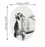 Clydesdale - une plaque commémorative avec une photo de cheval, une plaque funéraire avec une impression, une plaque ovale personnalisée de la marque Art-Dog