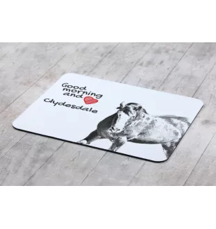 Clydesdale - Mauspad mit Druck, personalisiertes Mauspad mit Pferd, einzigartiges Gadget für Büroangestellte von Art-Dog.